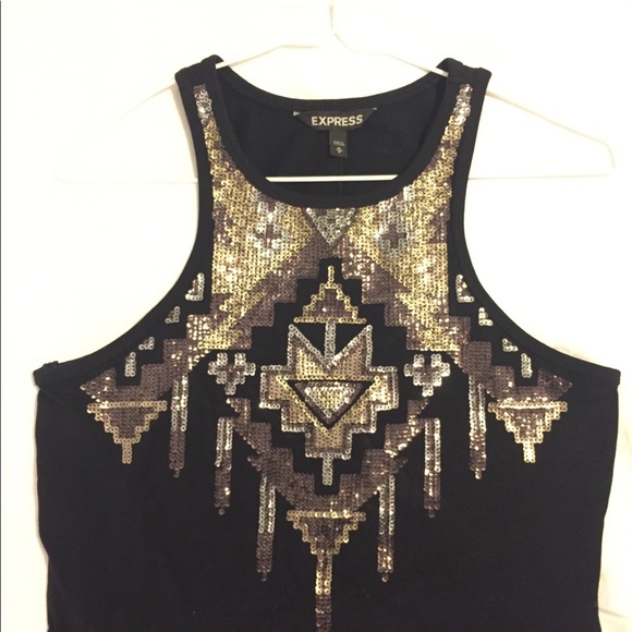 Expresss Sequined Bodycon Dress - Picture 2 of 4